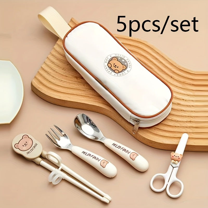 5pcs\u002Fset, 316 Stainless Steel Cutlery Set, Cutlery Set, Birthday Gift
