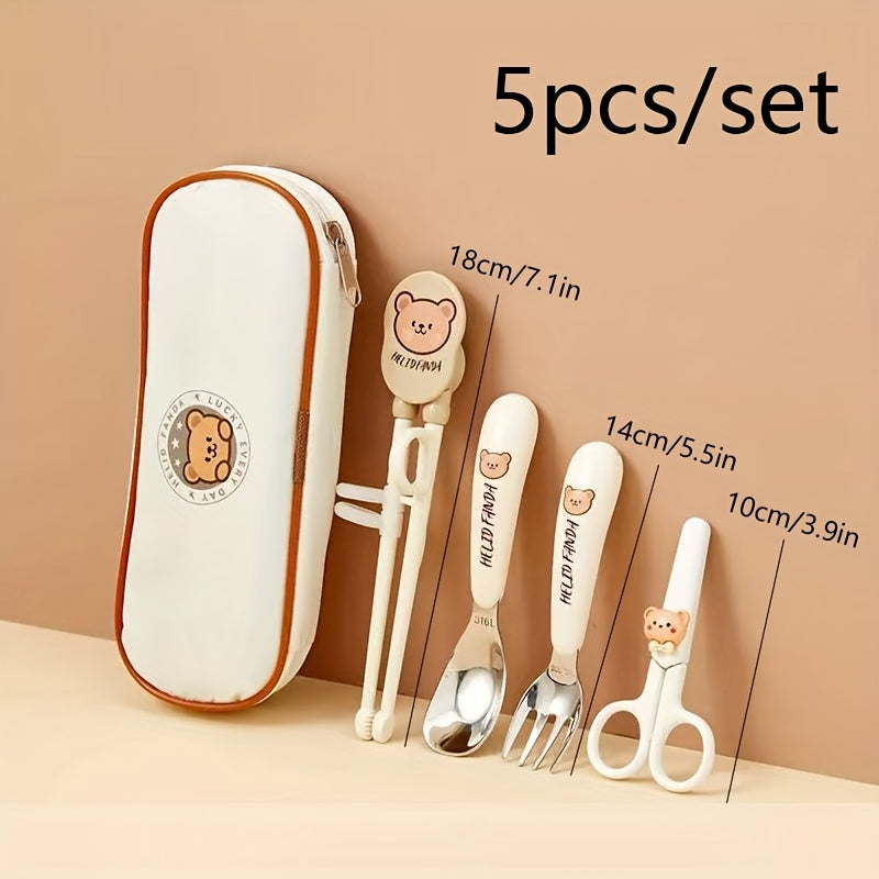 5pcs\u002Fset, 316 Stainless Steel Cutlery Set, Cutlery Set, Birthday Gift