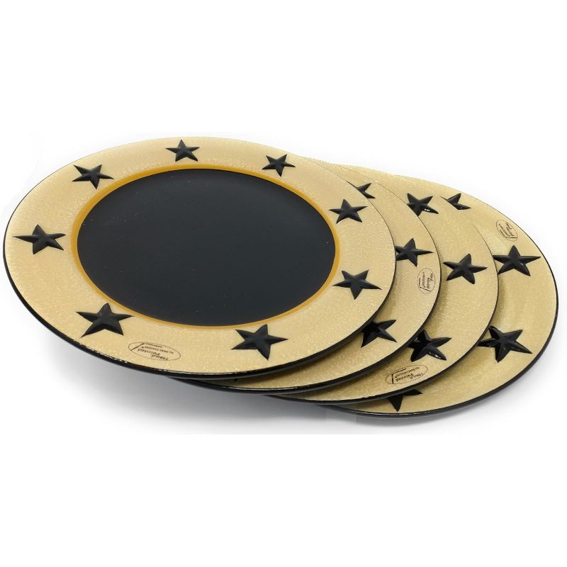 Tan Vine Dinner Plate Set of 4