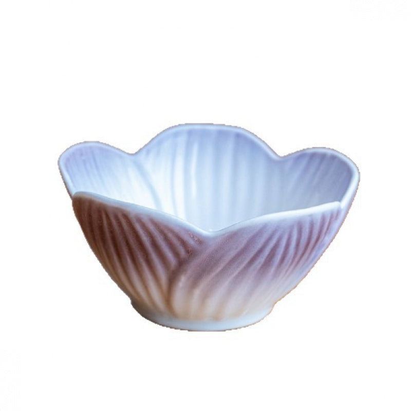 A Ceramic Bowl with a Gradient Floral Design Inspired by Japanese Style, Perfect for Serving Pickles, Snacks, Sauces for Dipping, And Desserts at for Home