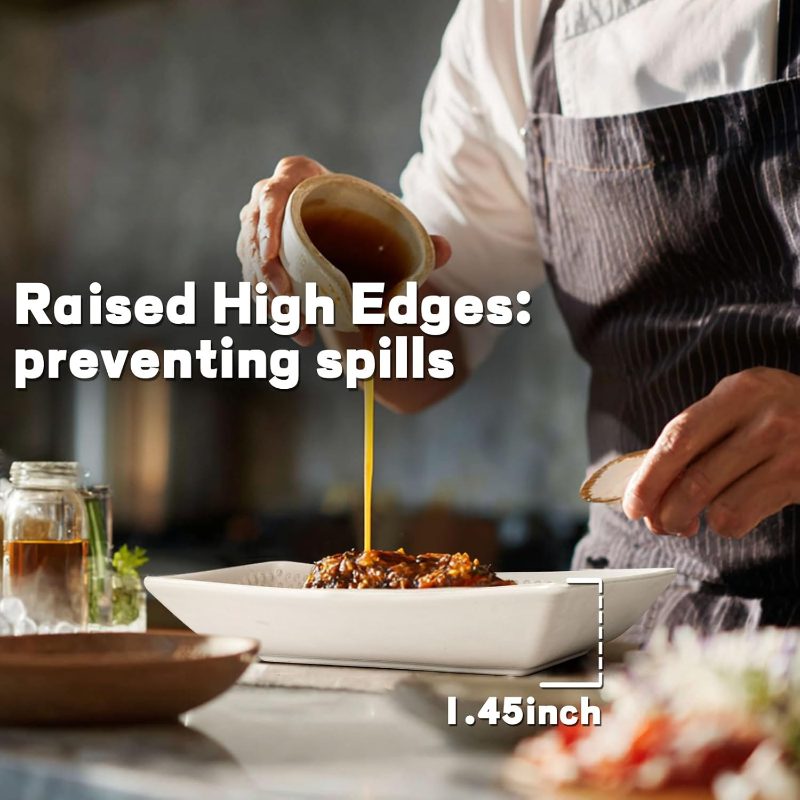 Ceramic Pasta Bowls Set of 4 - 9.85 Inch Large Salad Bowls, 25oz Serving Bowls Soup, Ceramic Coffee Mugs Set of 4, 16oz Embossed Large Latte Mugs Coffee Cups with Handle for Tea